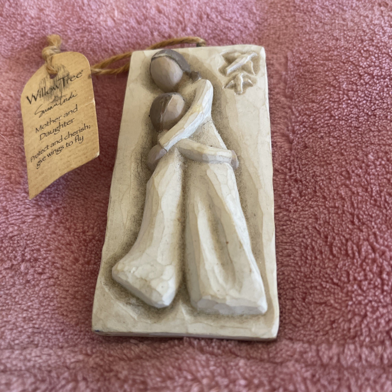 Willow Tree “Mother and Daughter” 2001 Plaque Wall Hanging Wings To Fly
