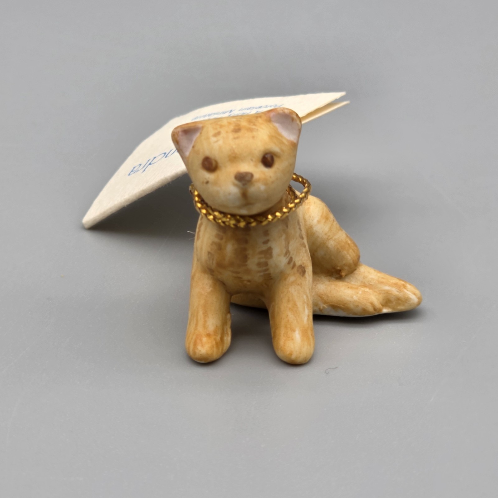 1979 Holly Hobbie Orange Tabby Cat Casandra Porcelain Figurine Miniature