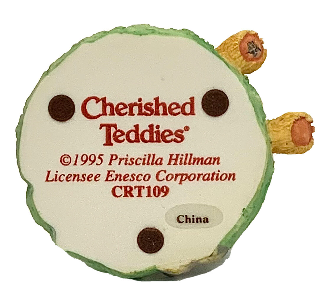Cherished Teddies “Town Tattler Signage” 1995 Street Sign – CRT109 Enesco