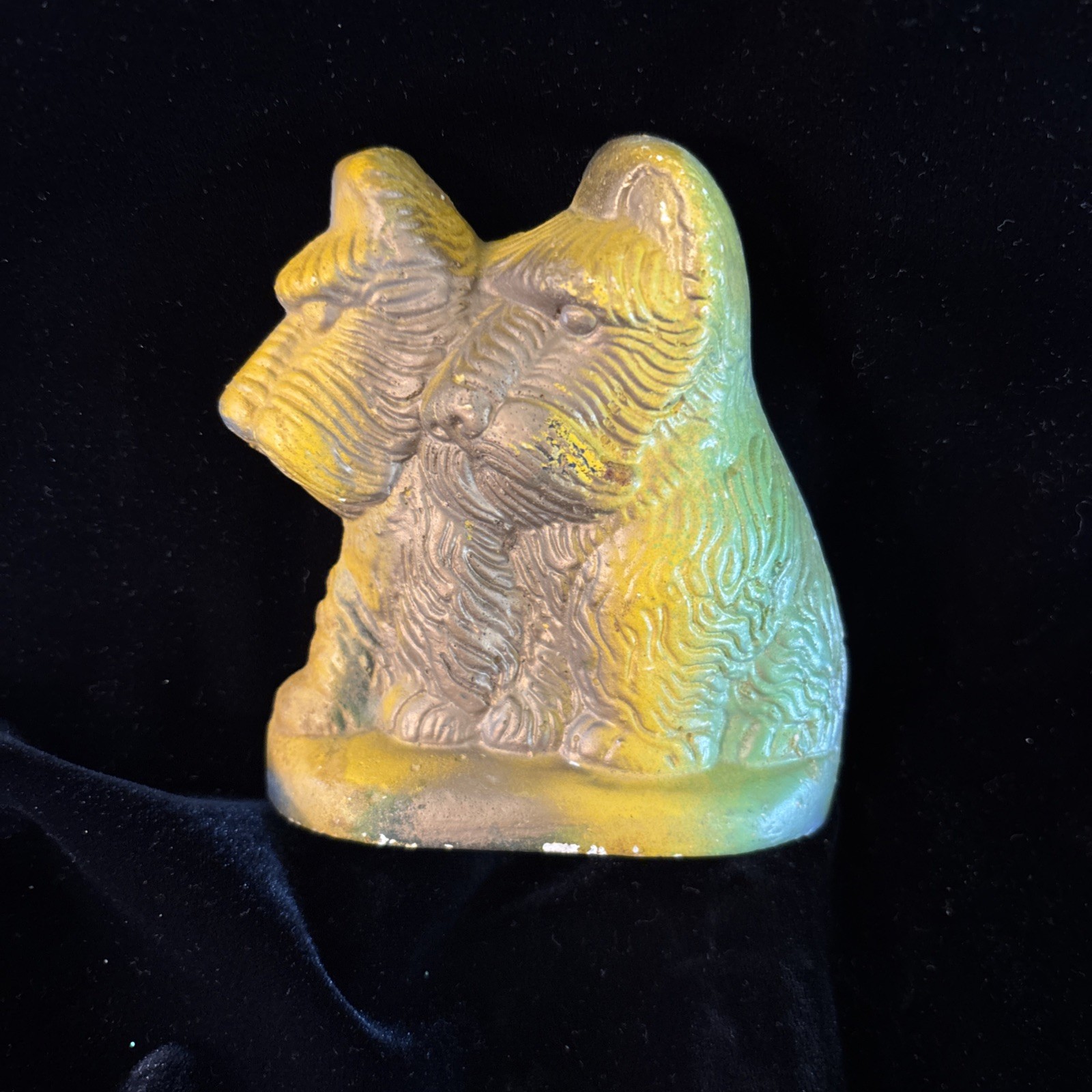 Vintage Chalkware Scotties Dogs