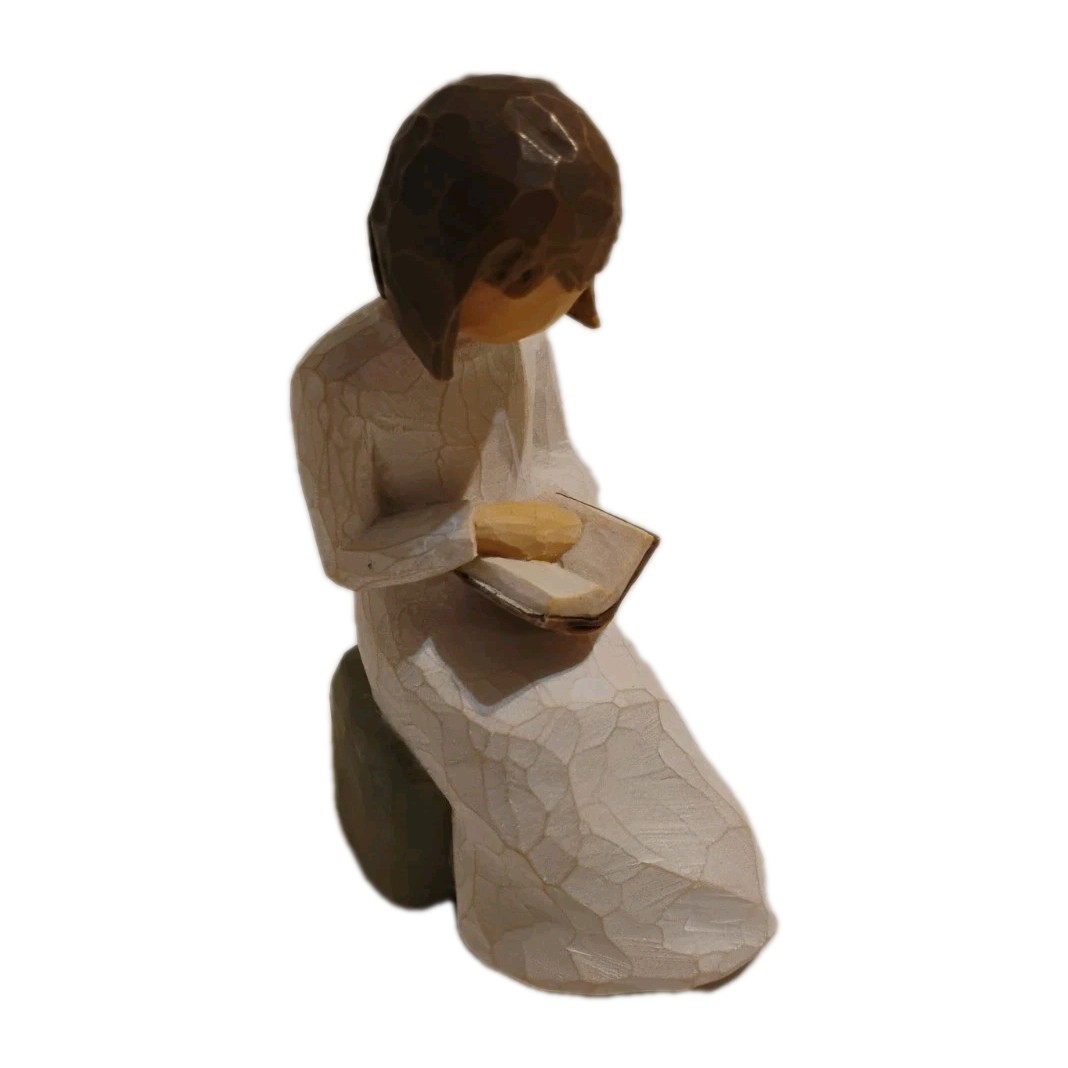 Willow Tree WISDOM Girl Reading Book Figurine Unboxed 2003