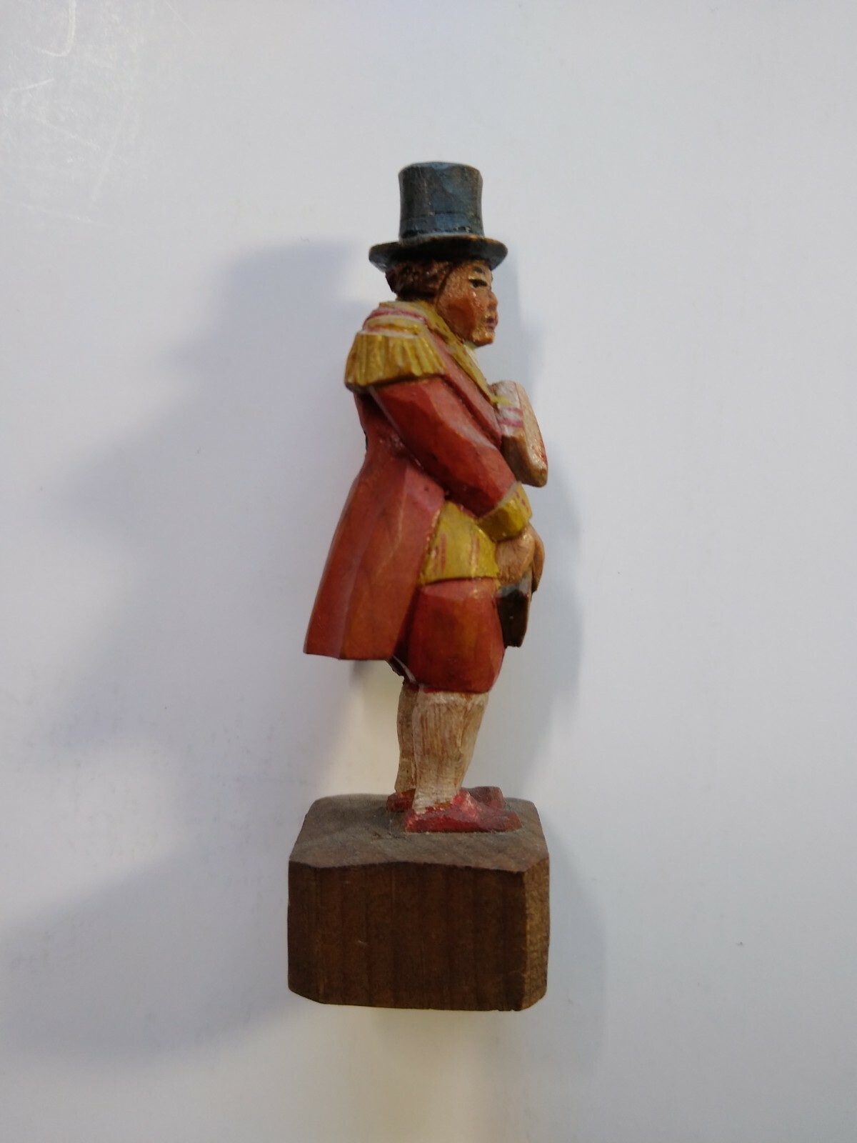 Charles Dickens ANRI Job Trotter Folk Art Hand Carved Wood Figurine 1920s Italy
