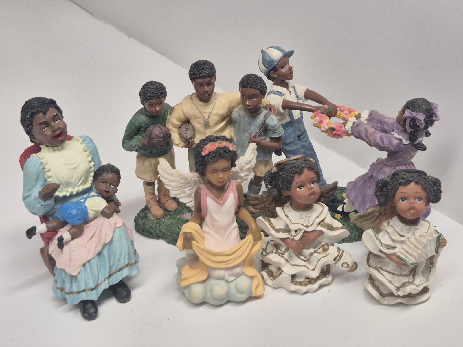African American Americana Resin Figure Lot