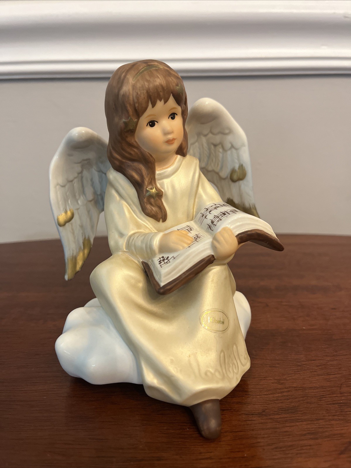 Goebel Weihnacht Angel Figurine Music Songbook Vintage Rare 5.75 Inch