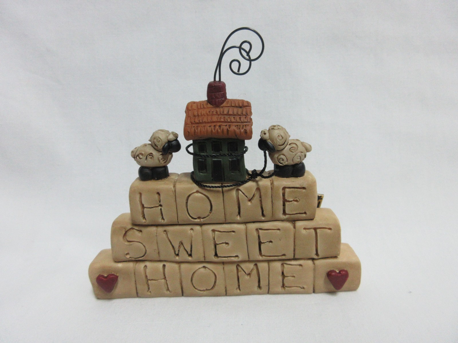 Blossom Bucket Signed Suzi “HOME SWEET HOME” blocks 3”X 3.75” Suzi Skoglund Sign
