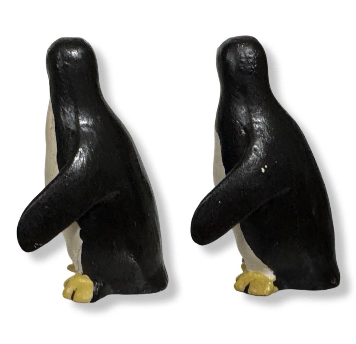 Penguin Bone China Figurines Lot 3.5in Hand-Painted Pair Set Vintage