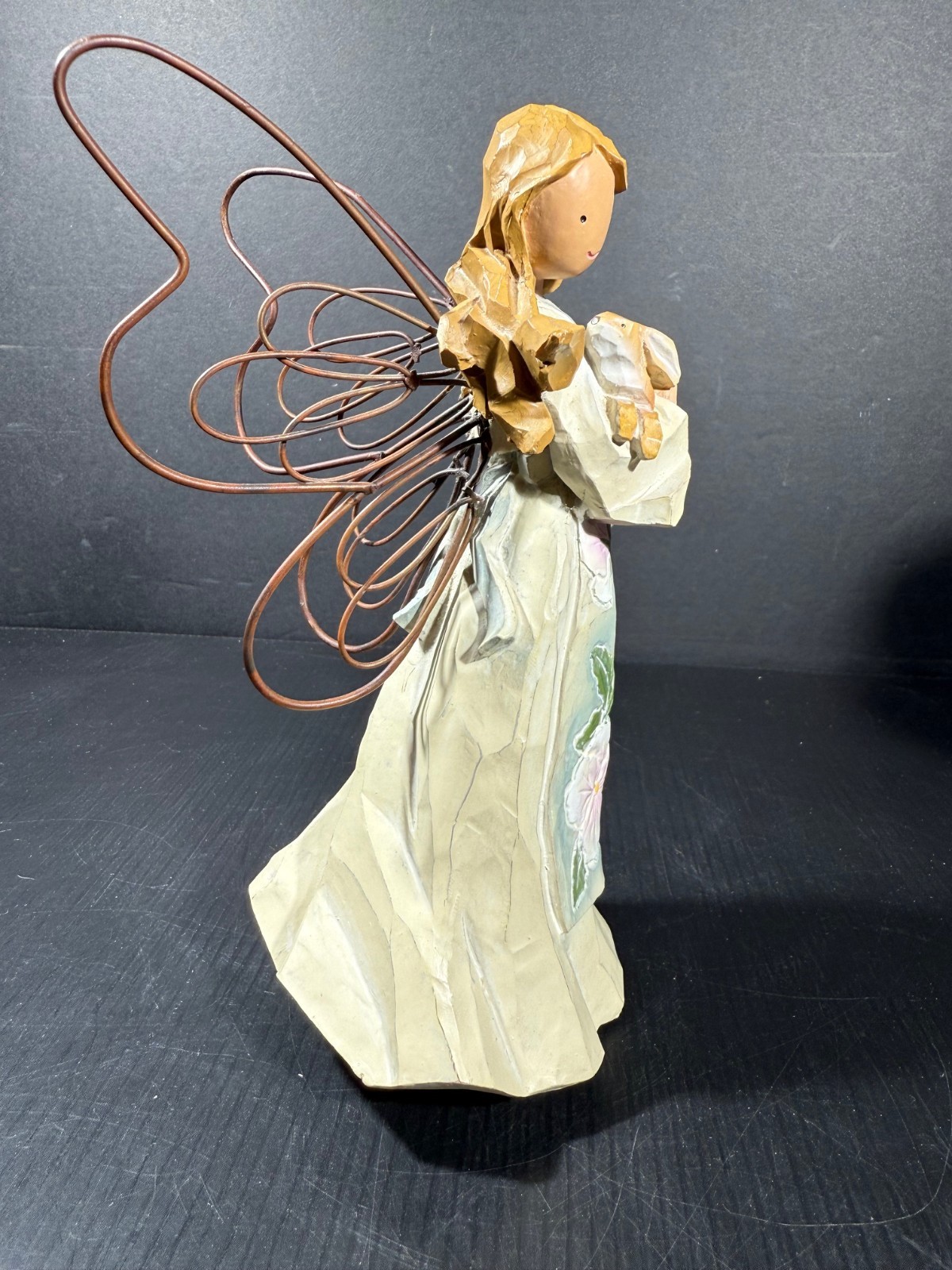 Romans ‘Angel Accents’ Angel Figurine Holding Bunny Rabbit