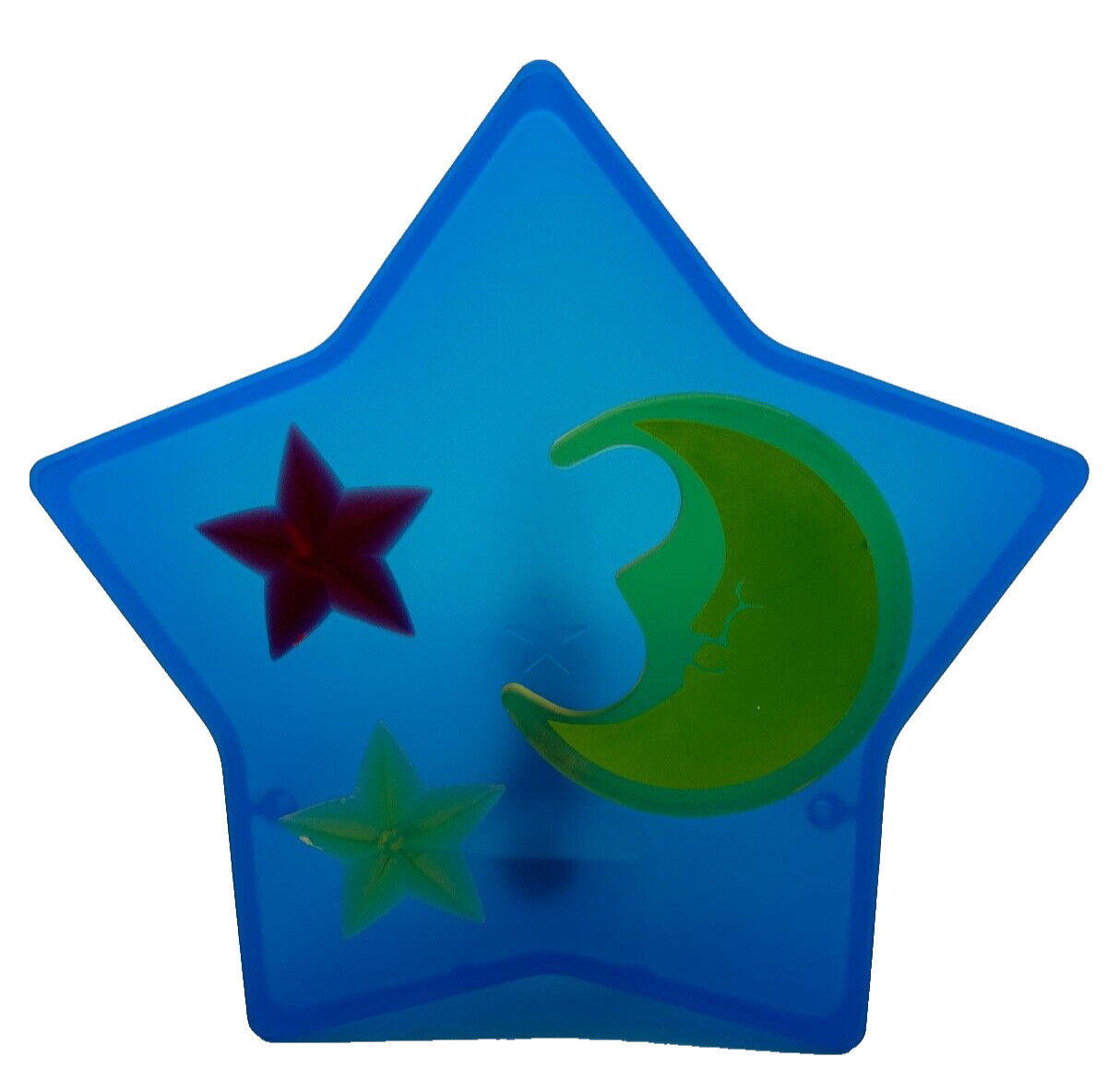New Blue Star Shaped Bed Side Lamp with Yellow & Red star and Moon