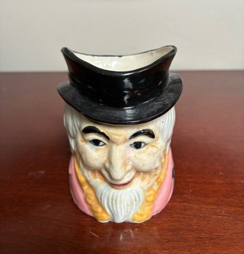 Lot 4 Toby Mugs Vtg Occupied Japan, “Old King Cole”, Lighter, Colonial Woman