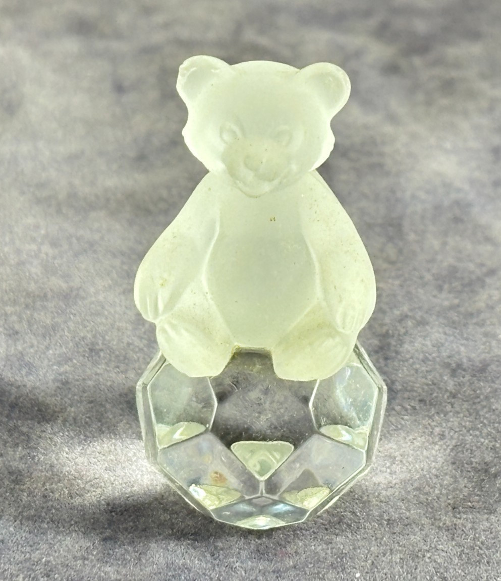 Set of 2 – Vintage Swarovski Ebeling & Reuss Polar Bear and Teddy Bear Frosted