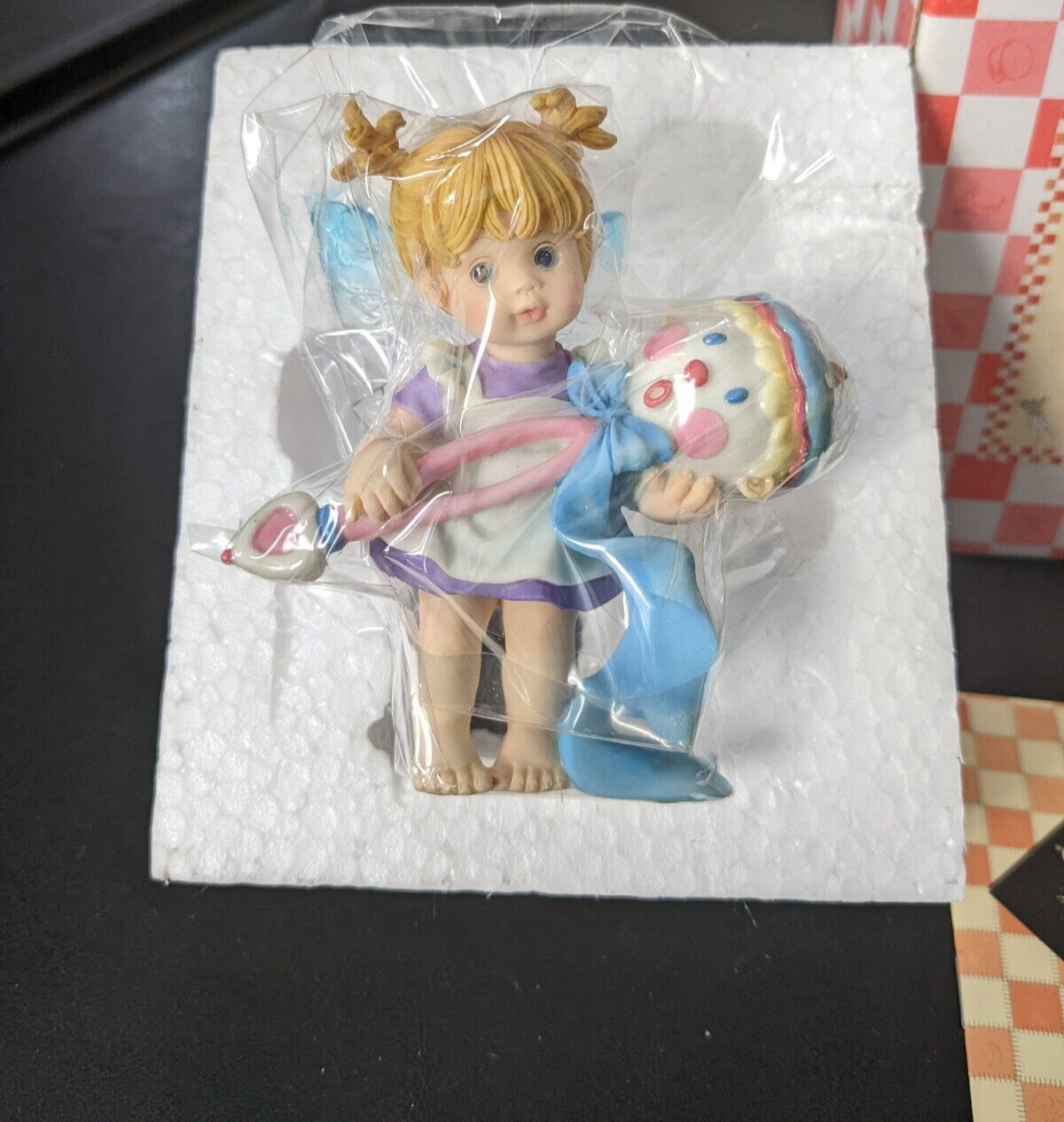 My Little Kitchen Fairies Baby RATTLE FAIRIE Nursery Figure Acrylic Fairy Wings