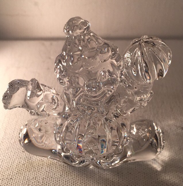 Collectible Crystal Small Clown Figurine 3″x3″ Weigh 6 oz