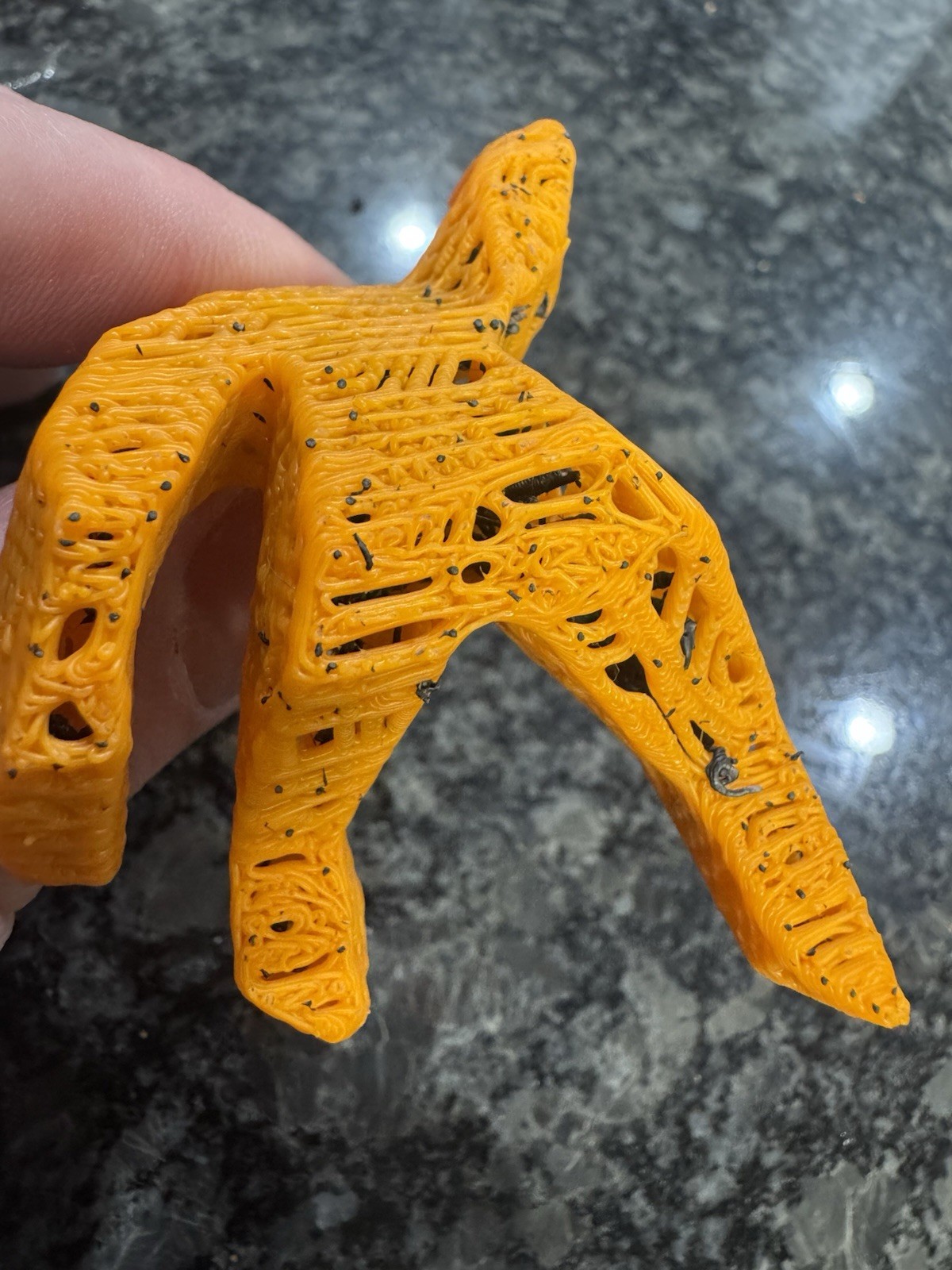 Project Hail Mary 3D-printed Xenonite Grace Figurine Statue Orange Color