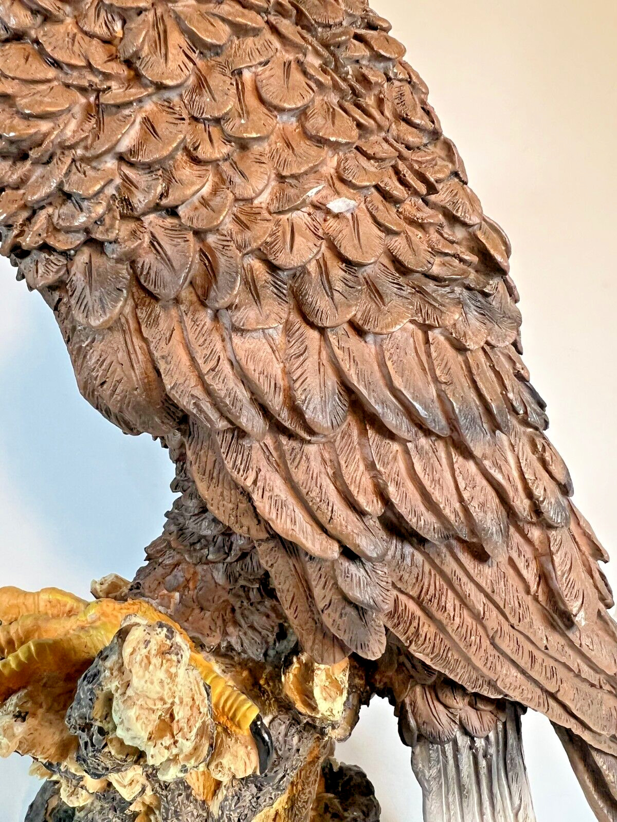 Large American Bald Eagle Composite Sculpture. 16.25″ tall