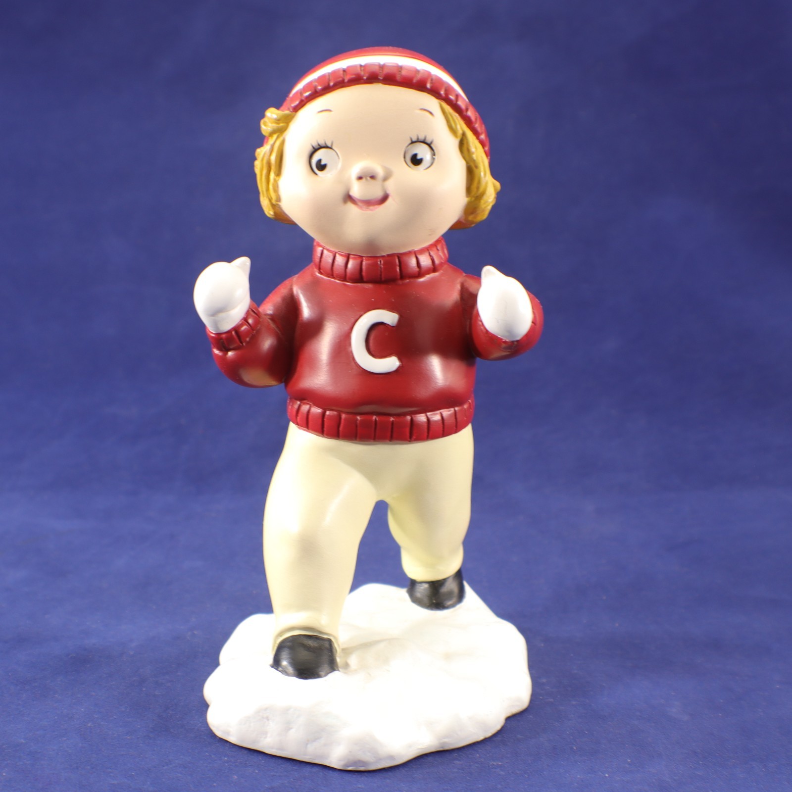 Campbells Kids Figurine WINTER FUN Danbury Mint Ceramic 1997 Vintage