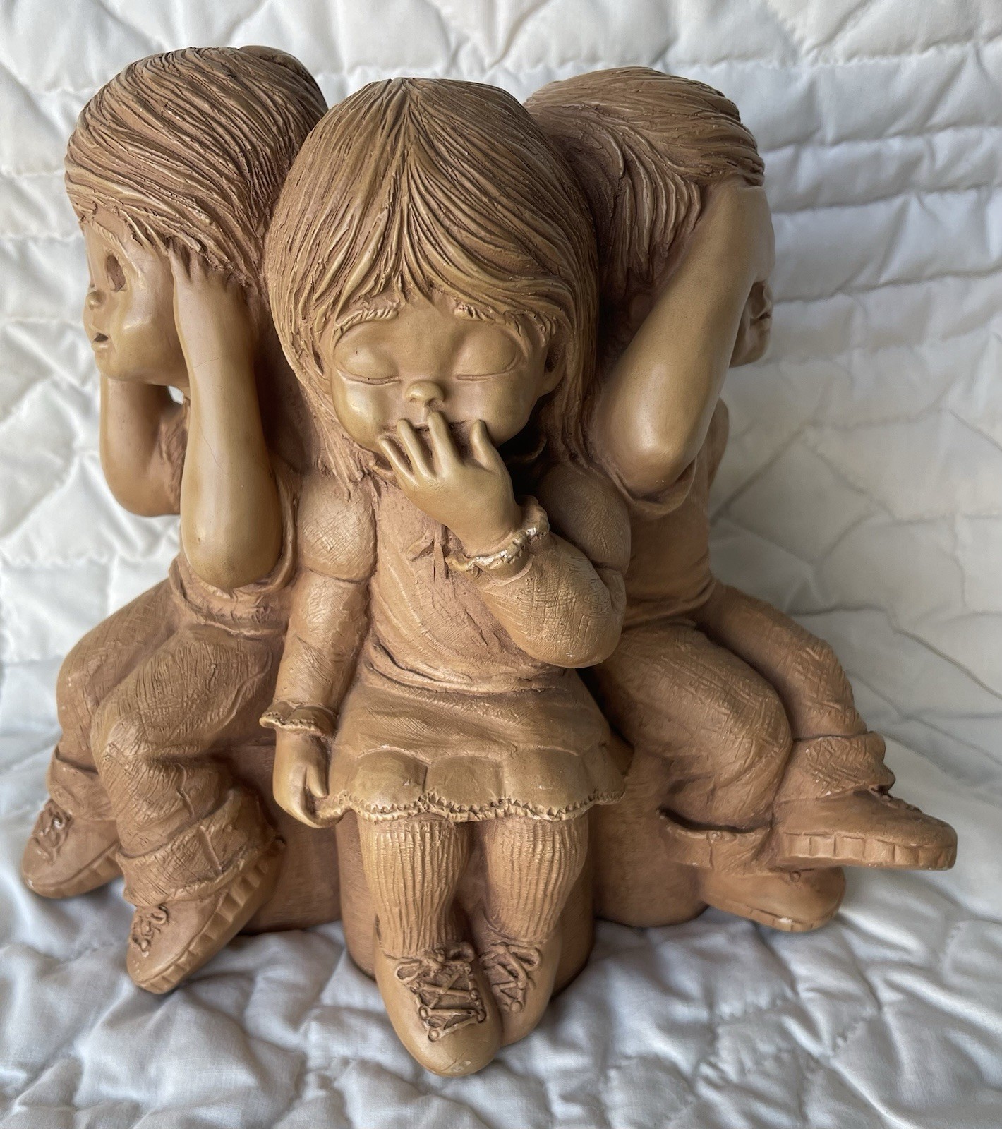 Fannykins 1983 “Innocence” Hear Speak See No Evil Solar Studios Clay Figurine