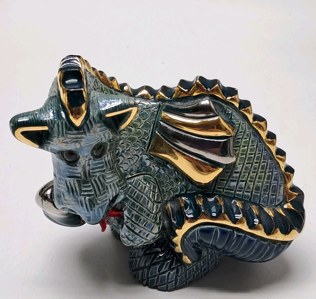 Artesania Rinconada Breathing Fire Dragon Collection RARE DeRosa Uruguay Figure