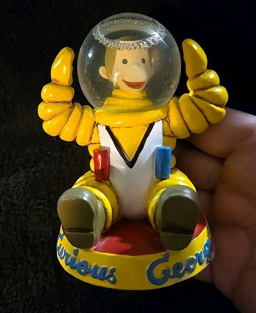 Curious George Astronaut Snowglobe