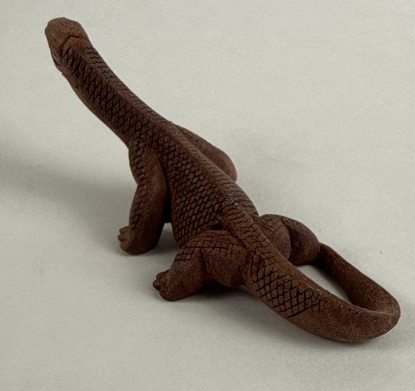 Komono Dragon Made Of Carved Wood About 5 Inches Long and 2 Inches Tall