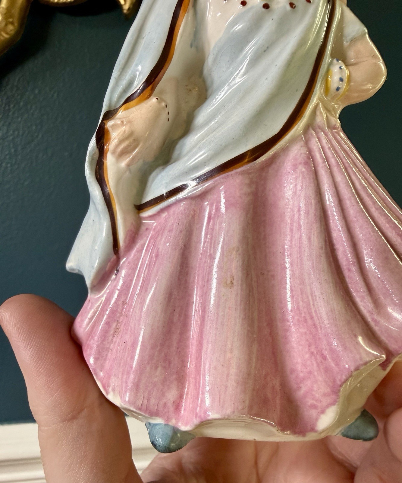 Vintage Ceramic INDIA Lady Japan Figurine, International Around the World