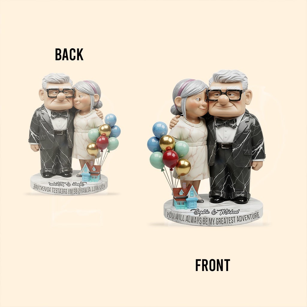 Personalized Carl Ellie Up Couple Family Acrylic Plaque Wooden Block Desk Decor