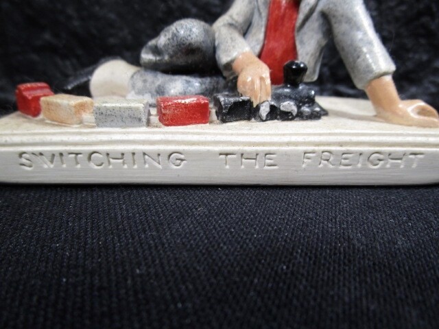 Sebastian Miniature Figurine — SWITCHING THE FREIGHT — A Keeper