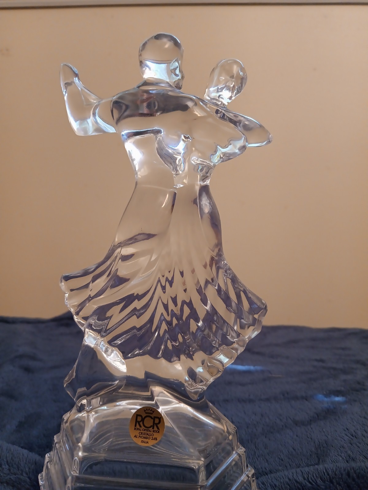 Vintage Couple Dancing Figurine Tango From Crystal Excellent Condition