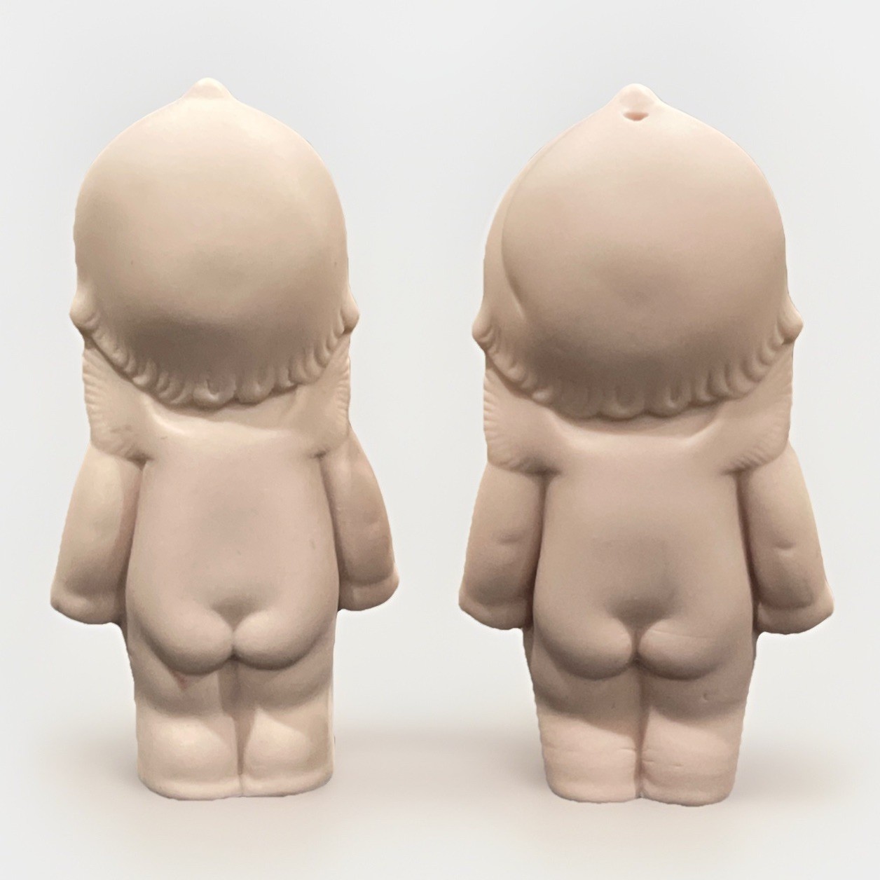 Kewpie Kewpie Doll Ceramic Figurine Bisque Hand Paint 3.5″ Tall W/ Angel Wings!.