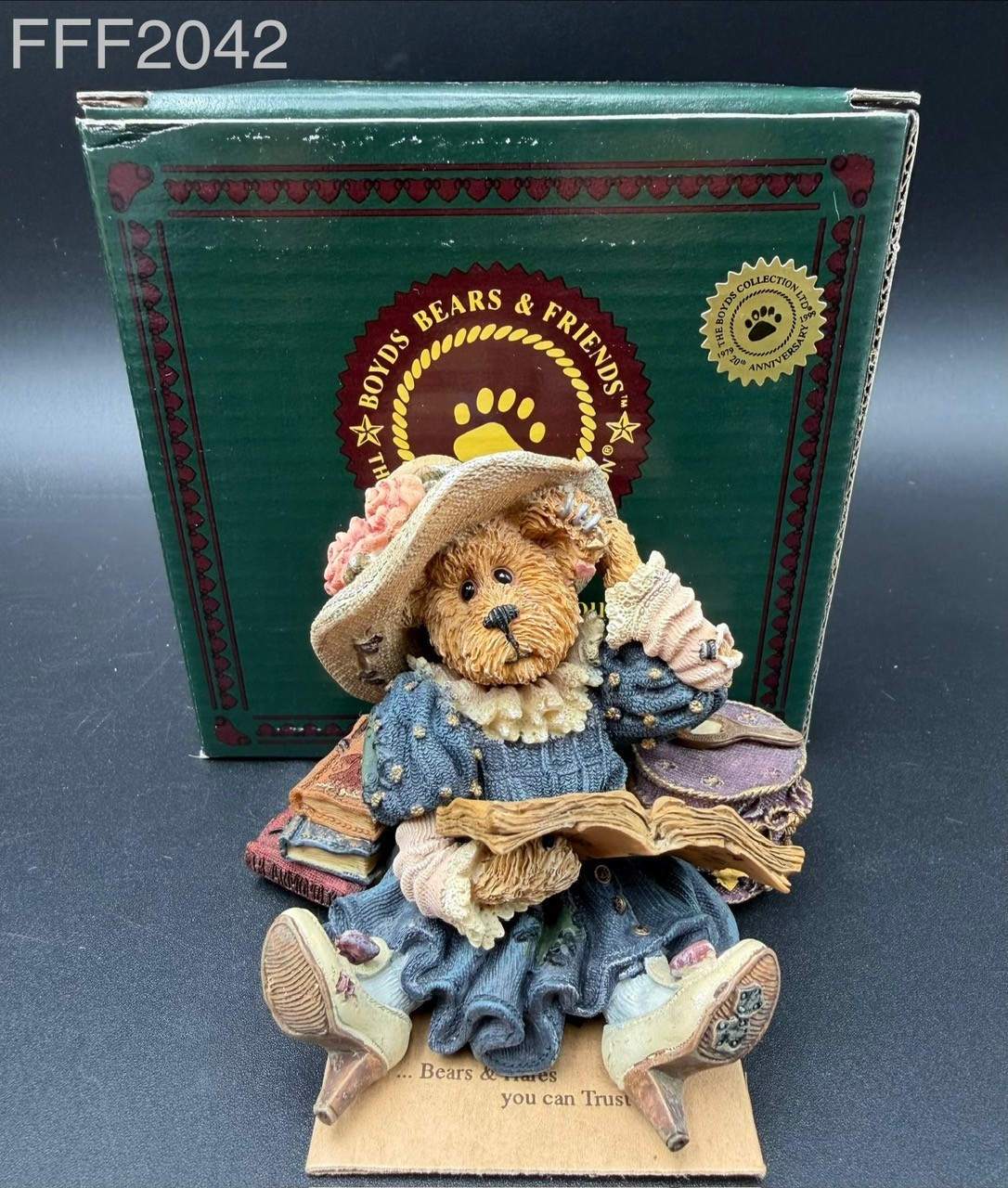 1993 Boyds Bearstones Prissy La Vogue…Slave To Fashion, Style#228322GCC