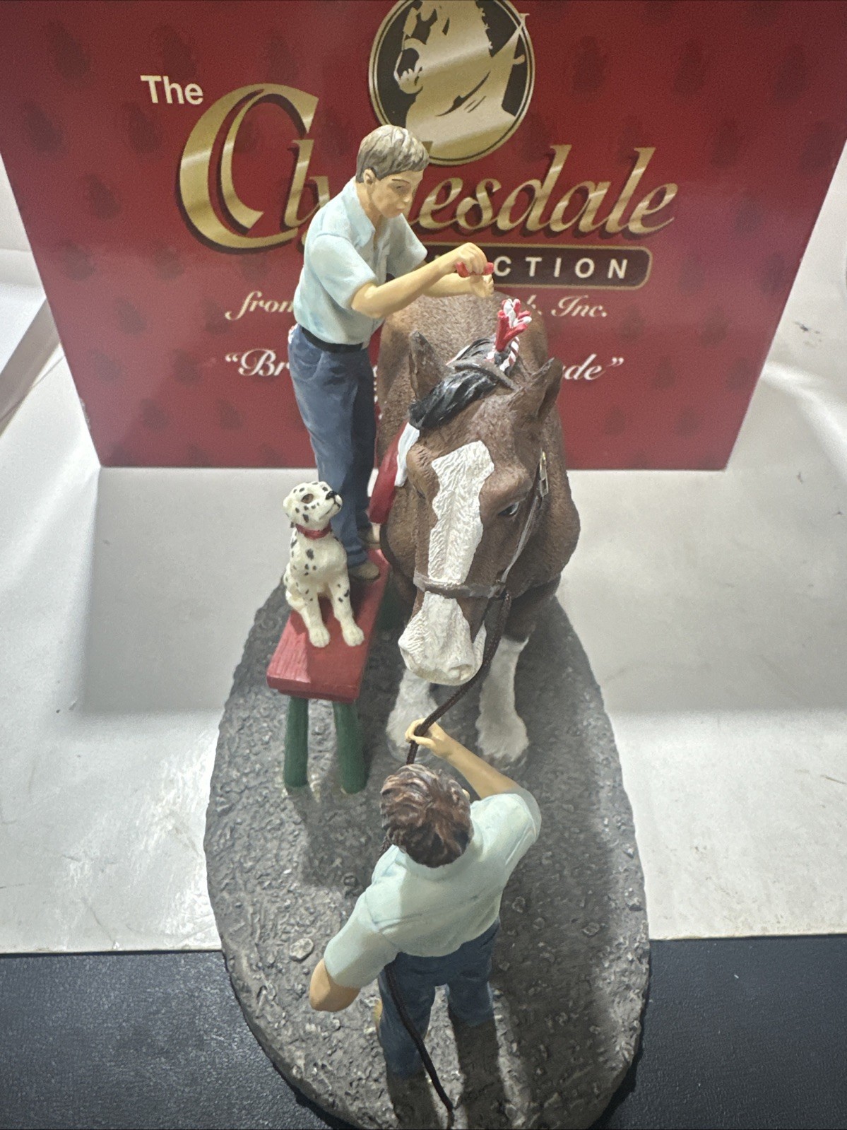 The Clydesdale Collection Anheuser-Busch, Inc. “Braiding For Parade” Figurine