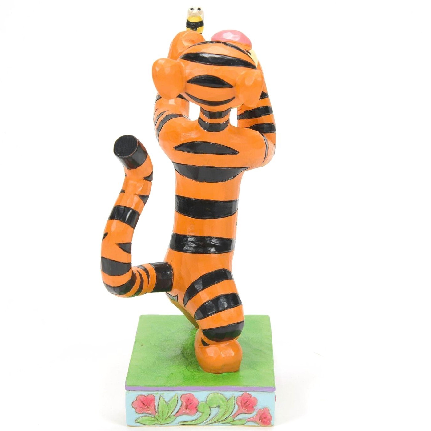 ❦ New JIM SHORE DISNEY Figurine TIGGER BOXING Fight Pooh Tiger Garden Bee Flower