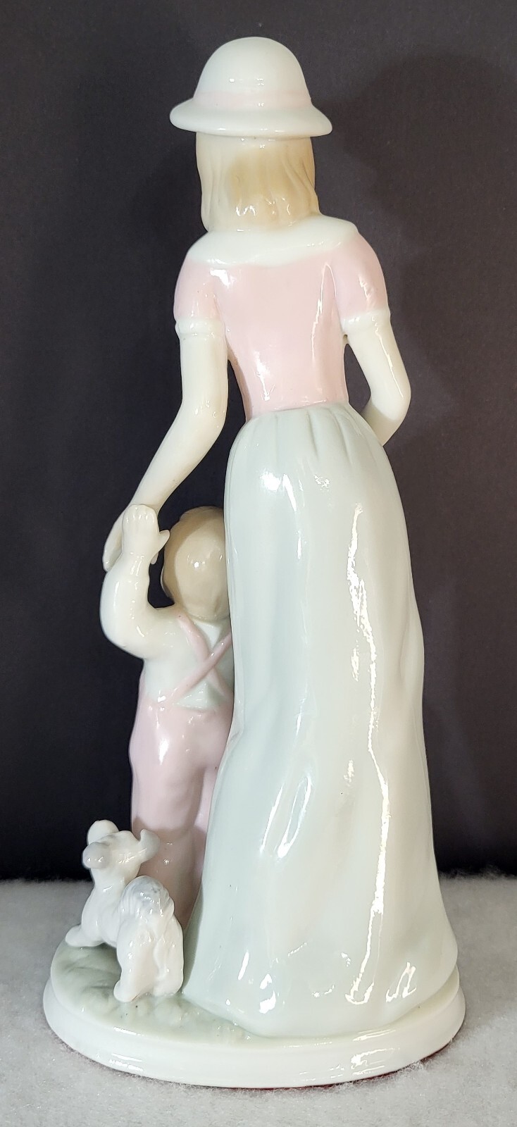 Vintage Mother And Father Figurines with Children Porcelain