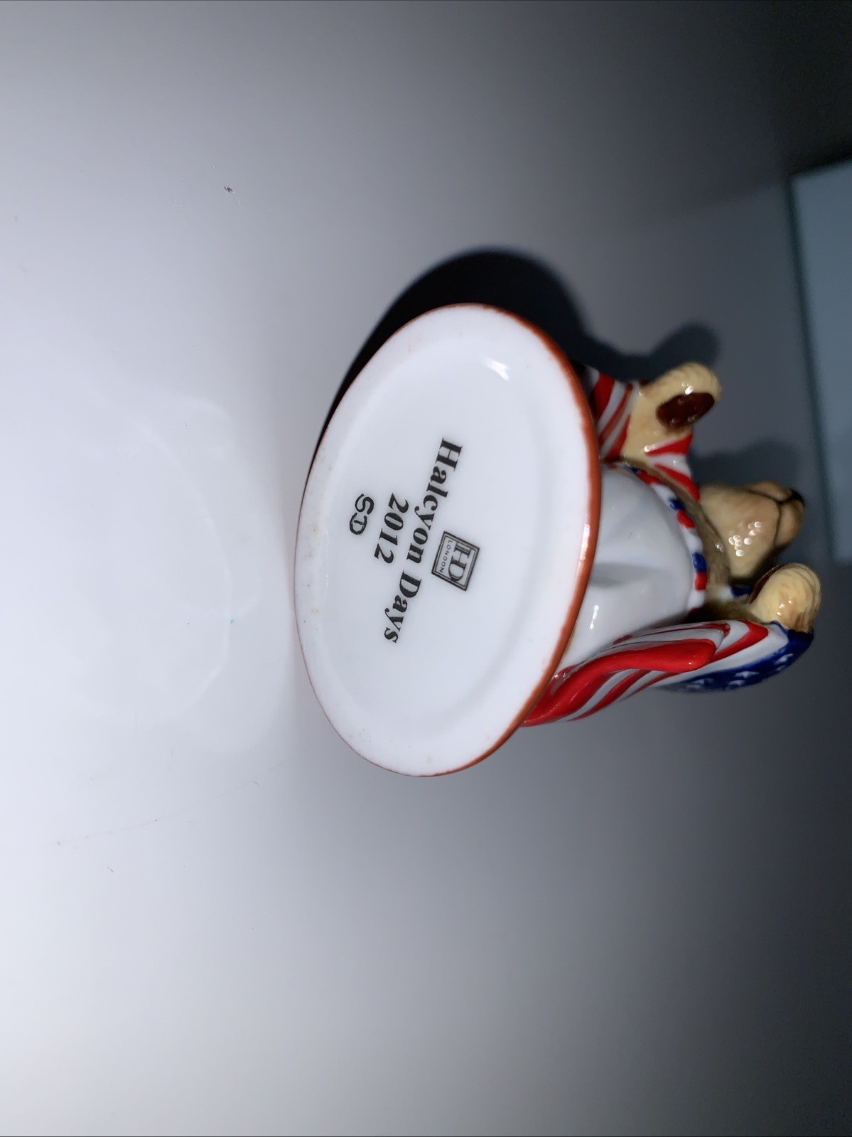 Halcyon Days Limited Edition American USA Boxer Teddy Bear 2012 With Box RARE