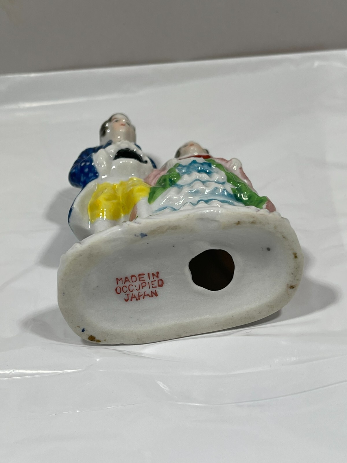 Victorian Couple Figurines Occupied Japan Porcelain Romantic Hand Painted Set