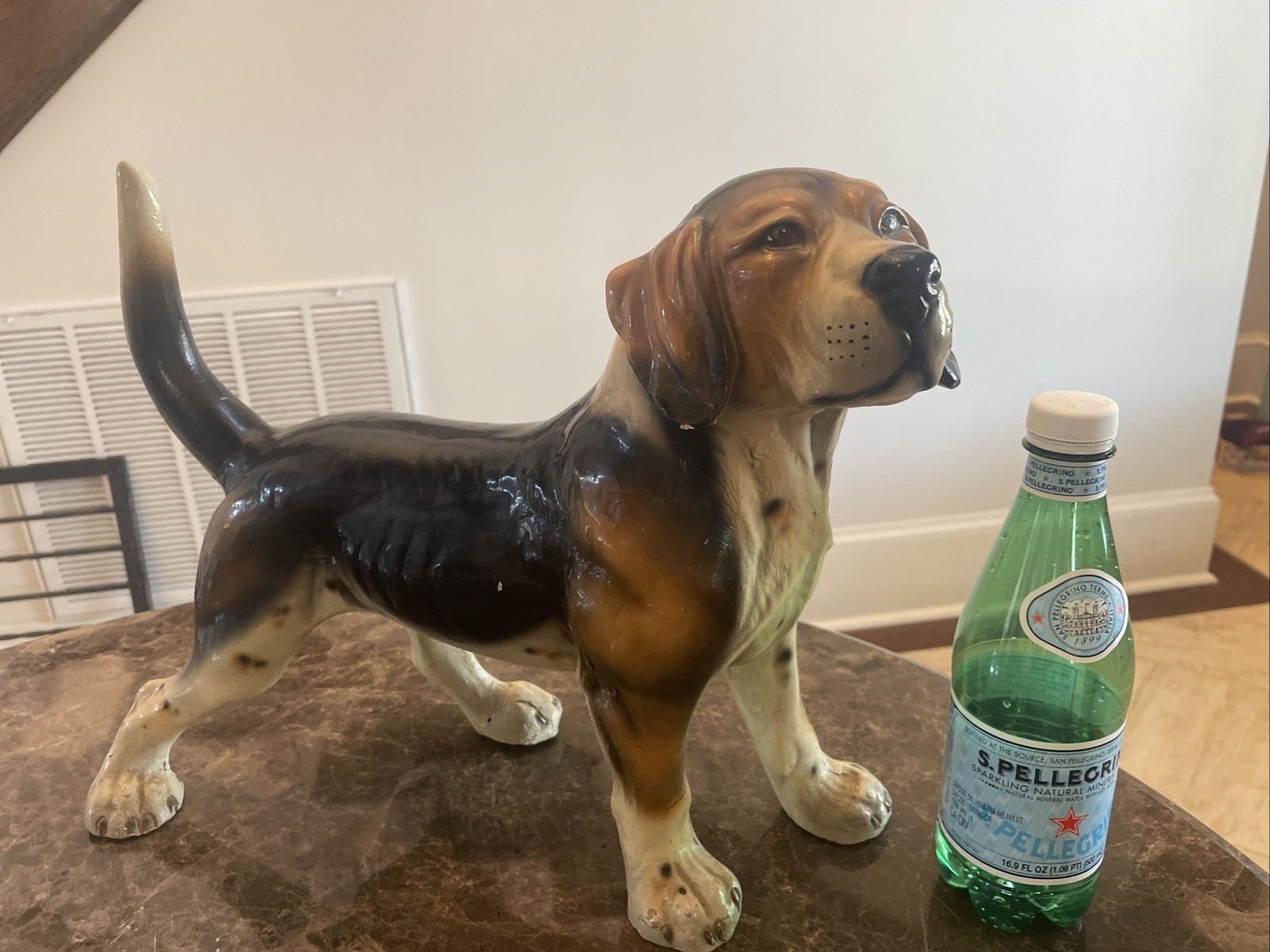 Vintage Large Bertie Beagle Dog by Marwal Ind. Inc. Molded Resin 15″ XL