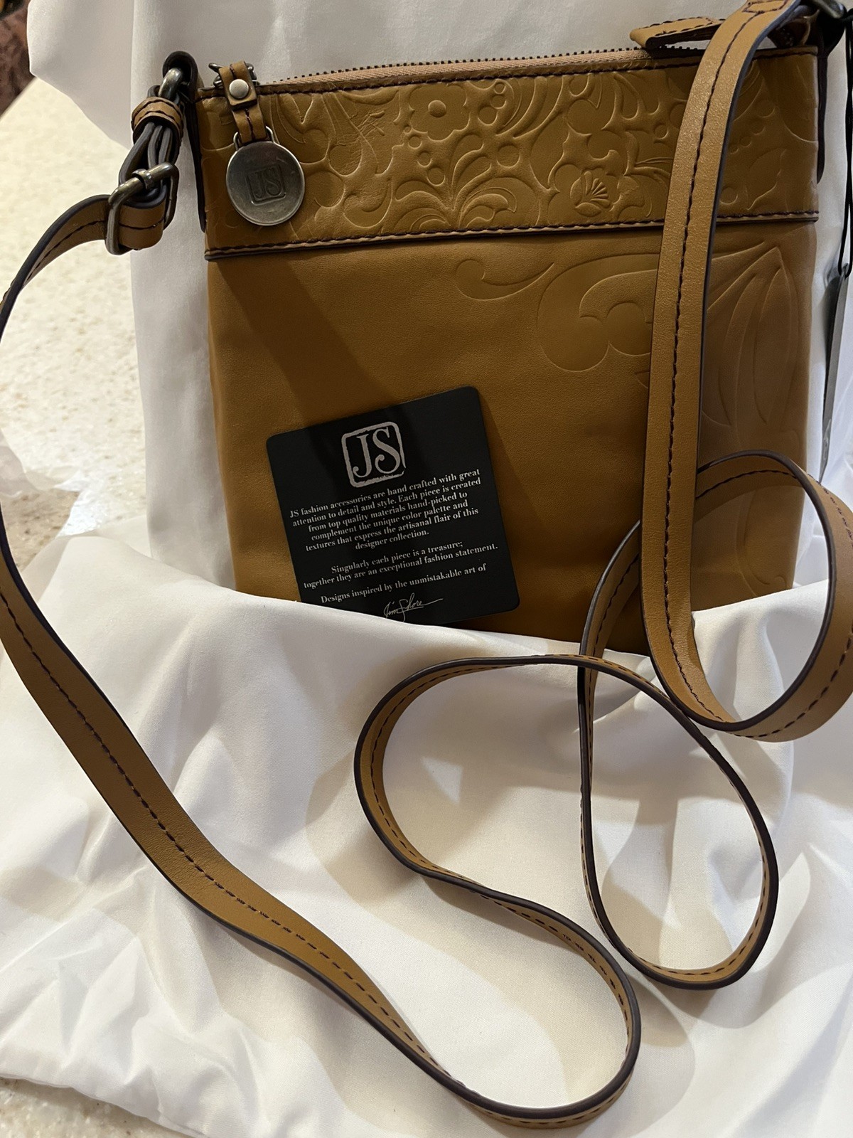 Enesco Jim Shore-Lena Genuine Leather Crossbody #4018105