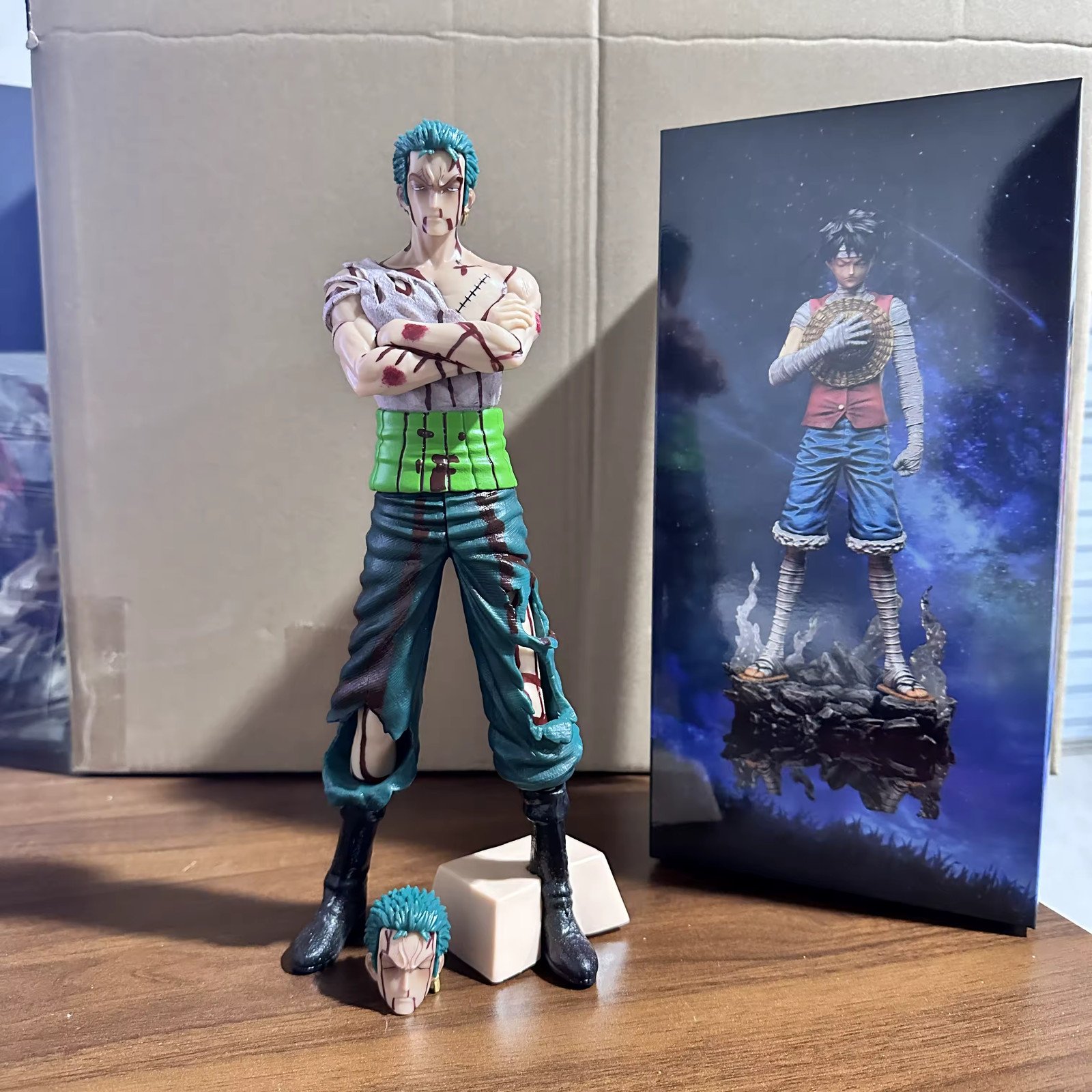 Zoro figure One Piece Roronoa Zoro 30cm PVC anime statue collectible