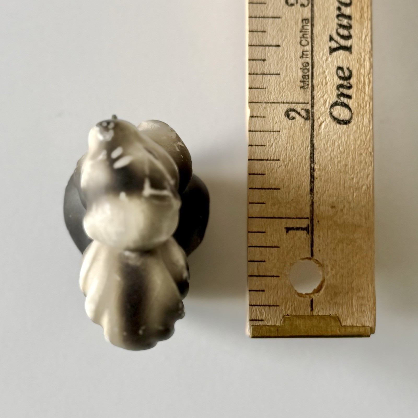 Vintage Japan Porcelain SKUNK Mother & Baby Figurines Hand Painted Matte Finish