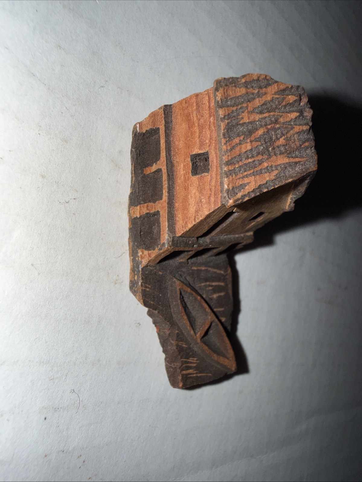 Pair Of Manaus Amazonas Carved Wood Bark Brazil Folk Art Buildings Free Shipping