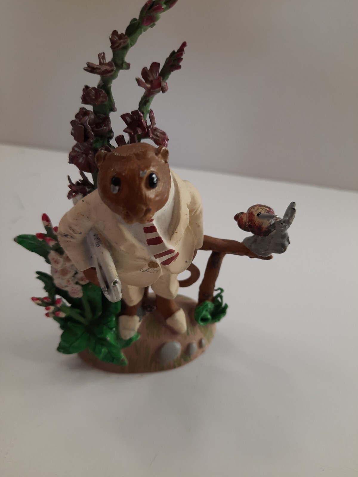 Wind in the Willows Ratty Painted Metal Limited Ed Figurine, Hamilton Collection