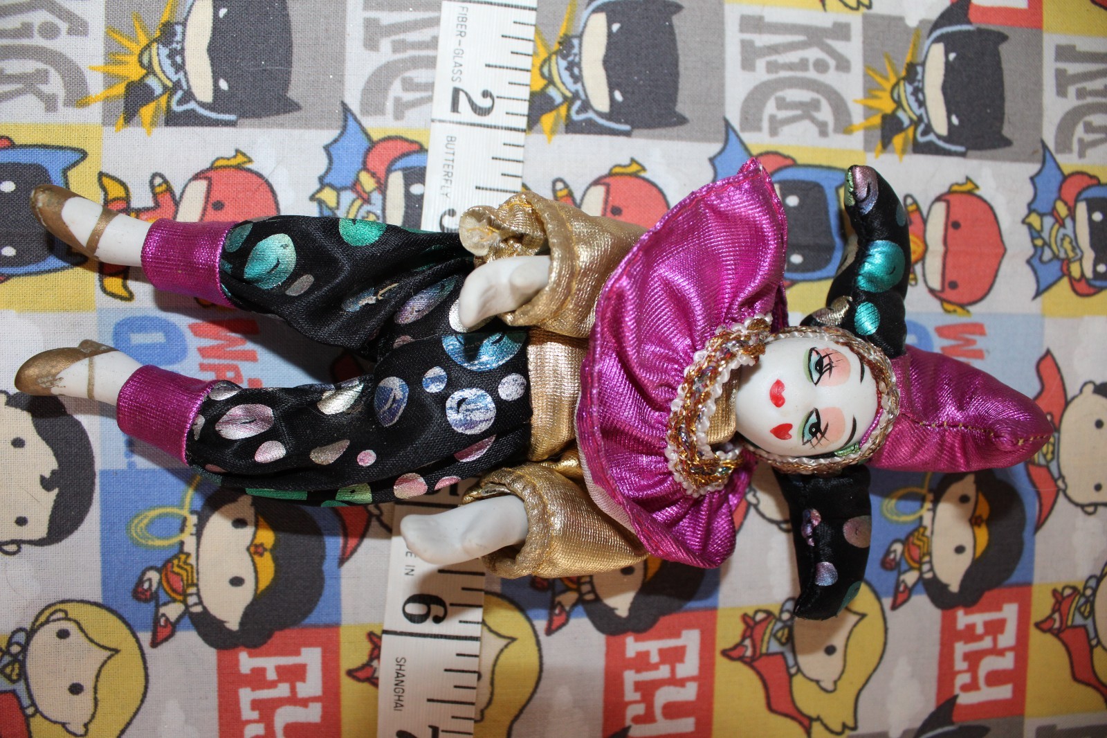 VTG Clown Shelf Sitters Set of 6 Super Cute 1 Medium 5 Small