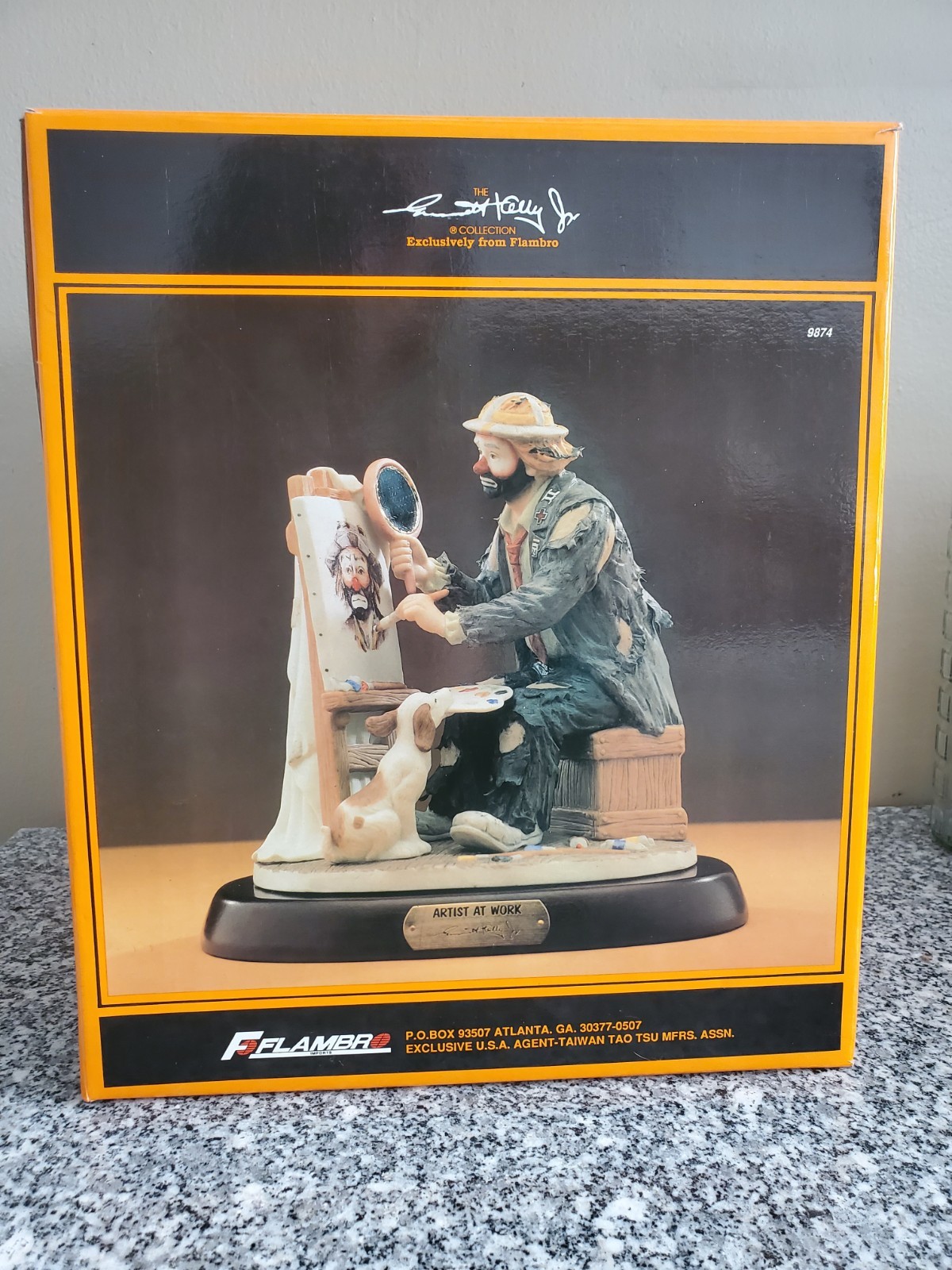 Emmett Kelly Jr. Collection “Artist At Work” by Flambro Limited Edition Numbered