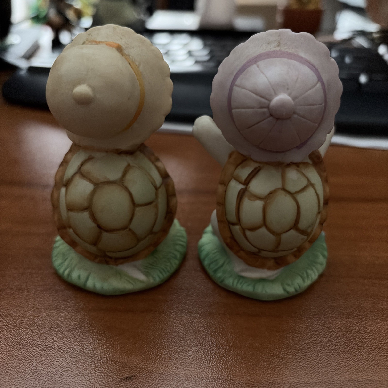 Homco “Springtime” Turtles Set Of 2 Ceramic So cute!!