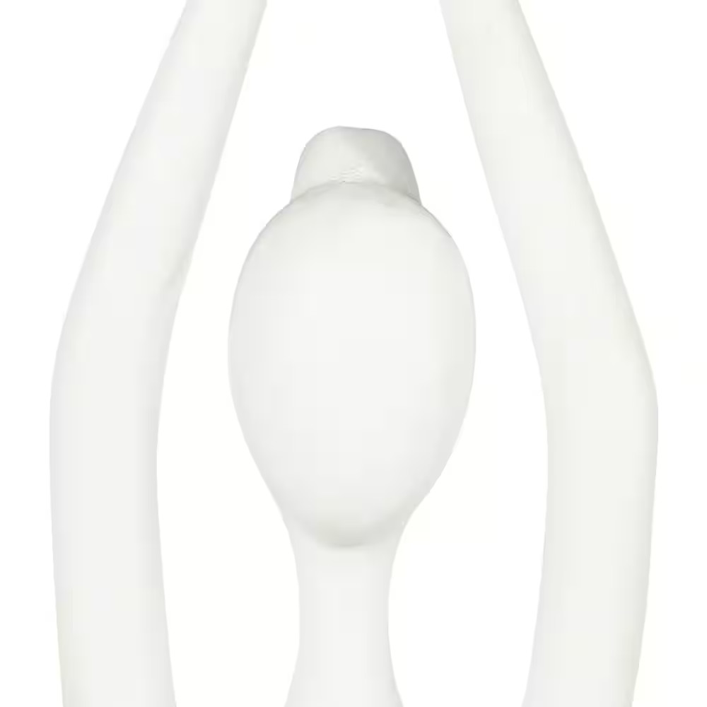 White 8.5 In. X 10 In. Resin Yoga Ladies Figurine (Set of 3)