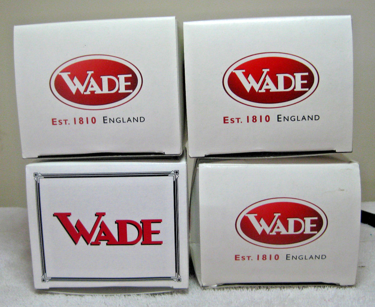 4 Empty Wade Nursery Rhymes Boxes Large Size 4″ x 3″ Original Packing Material