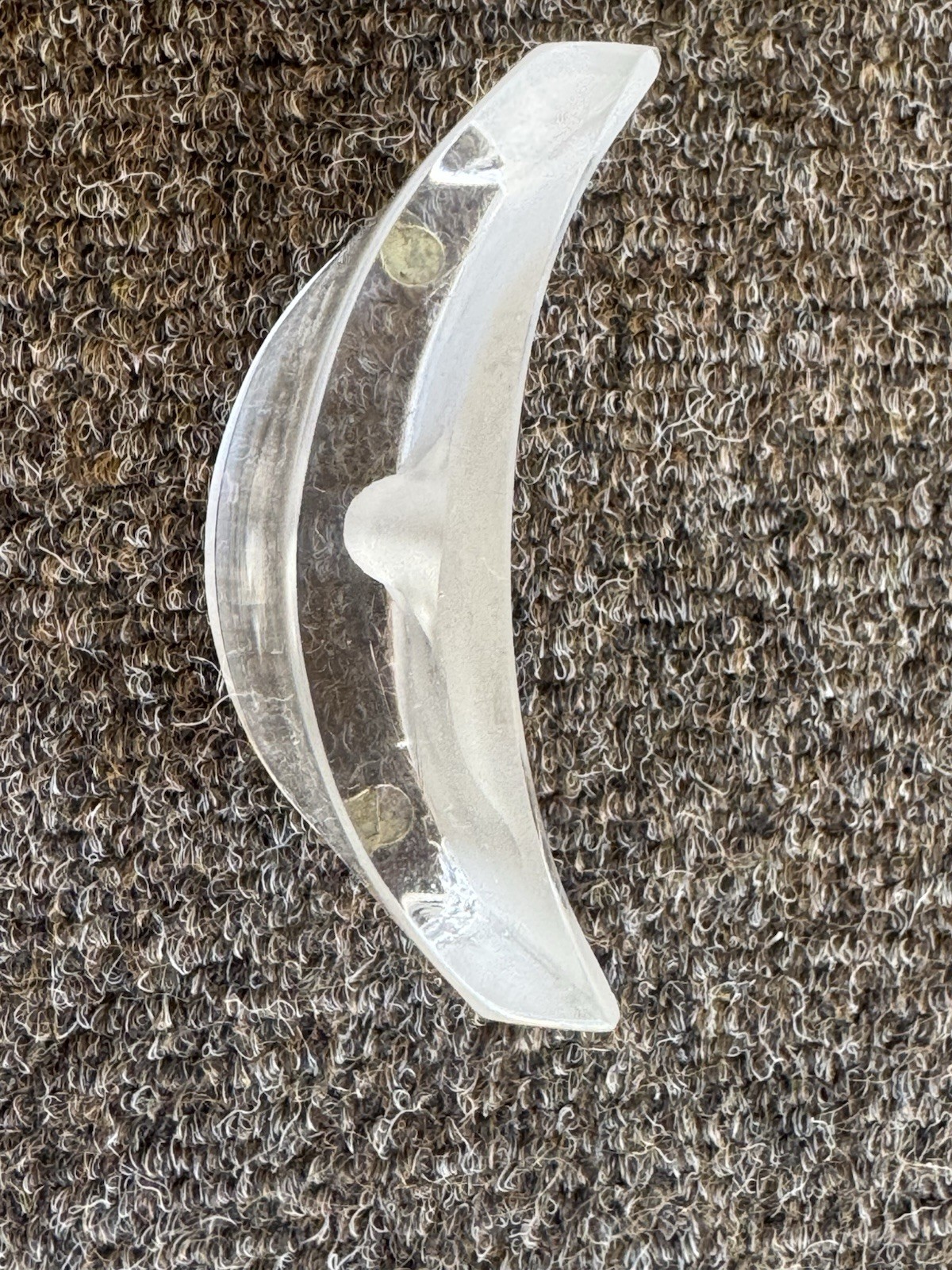 DAUM FROSTED CRYSTAL FACE SCULPTURE/PAPERWEIGHT by ROY ADZAK READ
