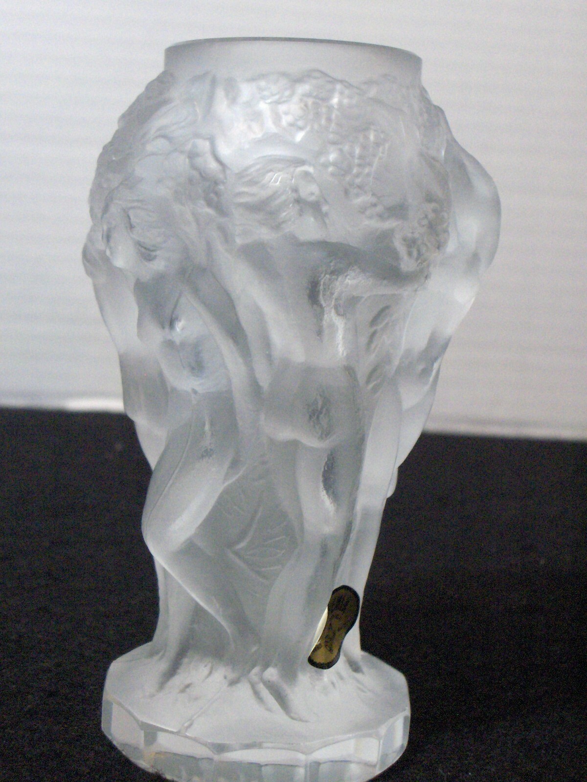 Small Vase Nudes Clear/Frosted Made In Czech Republic NIB #2