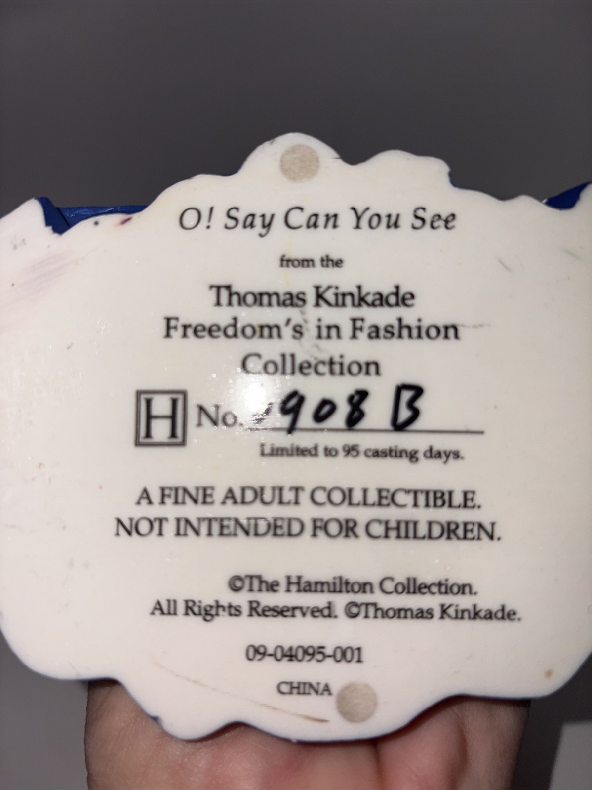 Thomas Kinkade O Say Can You See Figurine Freedom’s Fashion Collection