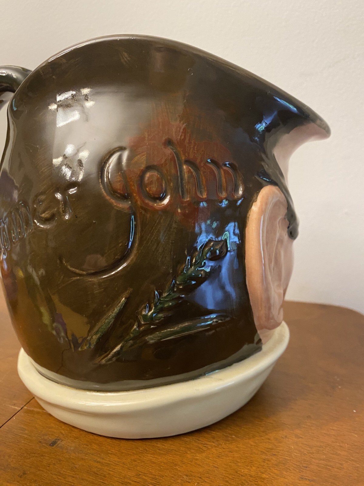 Royal Doulton Antique Toby Character Jug England Farmer John Large 6.25 in Tall