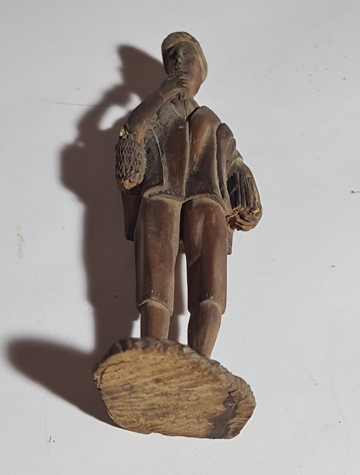 Antique Hand-Carved Biedermeier Figure – 1850s